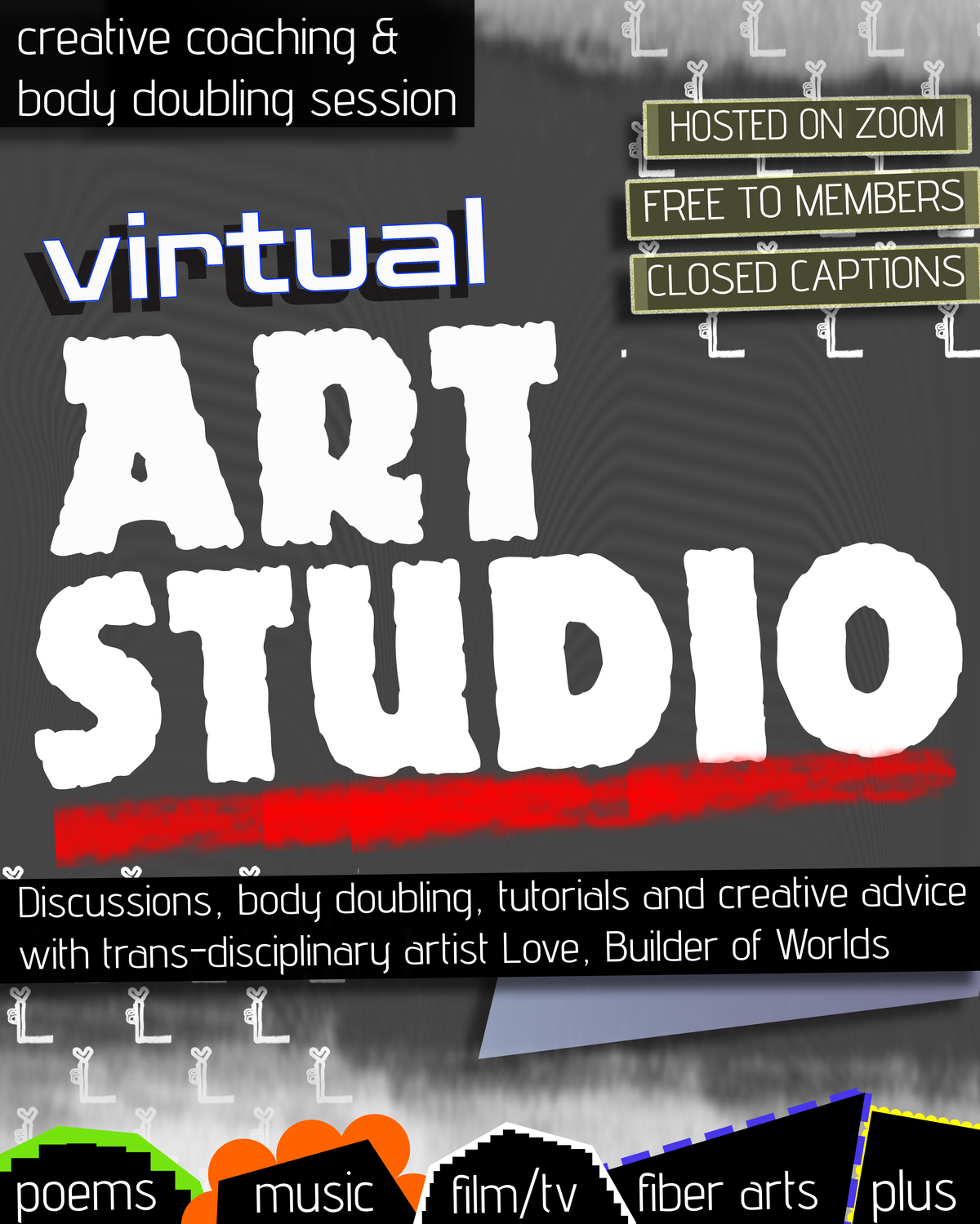 Your invitation to debut Virtual Art Studio by Love, Builder of Worlds